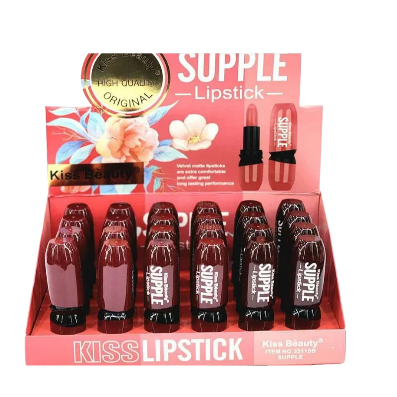 kiss beauty supple lipstick 1299- 24pcs kiss beauty supple lipstick 1299- 24pcs