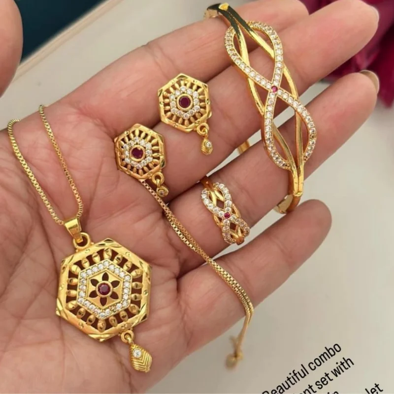 449 gj (2) Geometric Jewelry Set