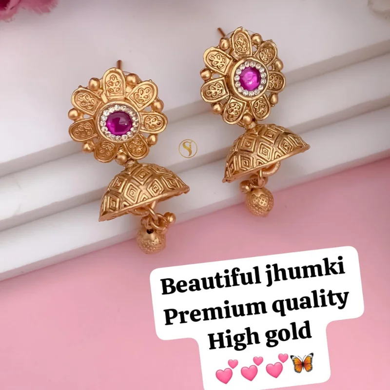 gj (105) Jhumki Earrings