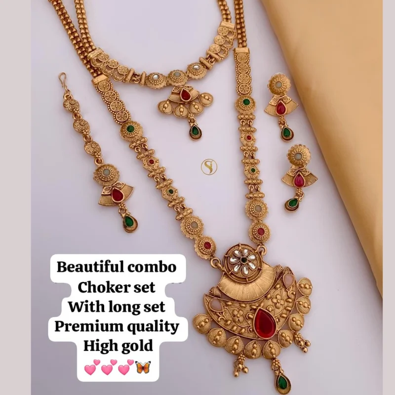 gj (42) Premium High-Gold Bridal Combo Set