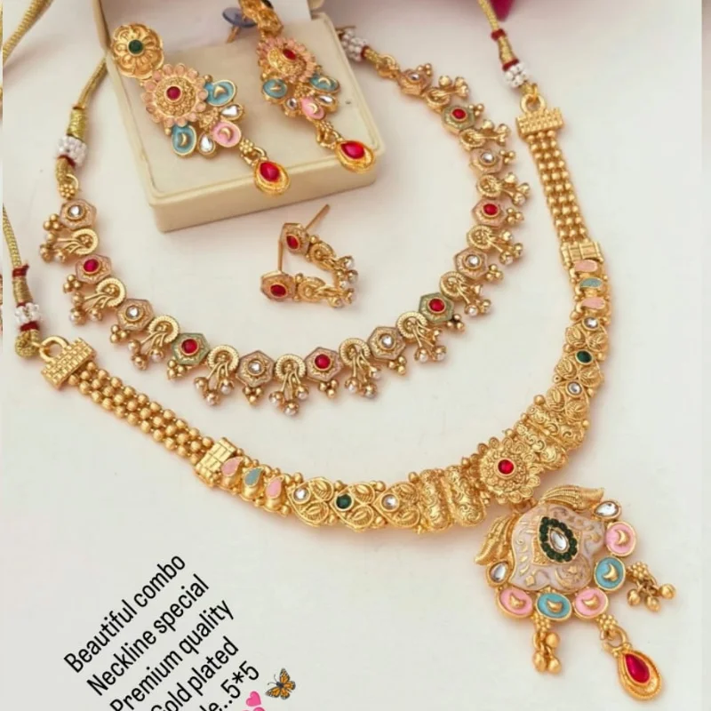 gj jewelry (51) Meenakari Combo Set